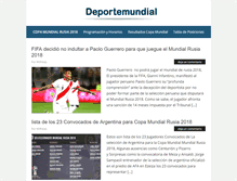 Tablet Screenshot of deportemundial.net